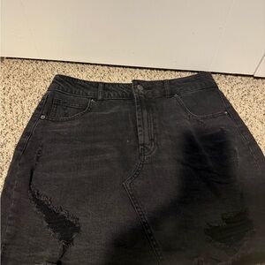 Wild Fable Black Denim Skirt